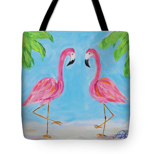 Fancy Flamingos IIi Tote Bag